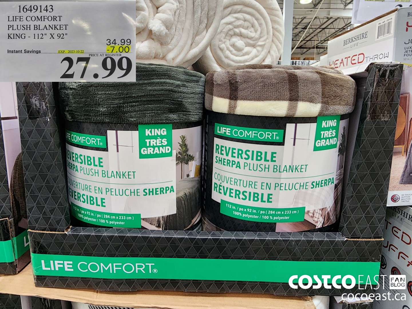 1649143 LIFE COMFORT PLUSH BLANKET KING 1 112