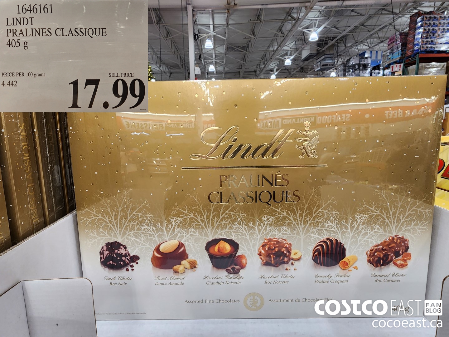 1646161 LINDT PRALINES CLASSIQUE 405G $17.99