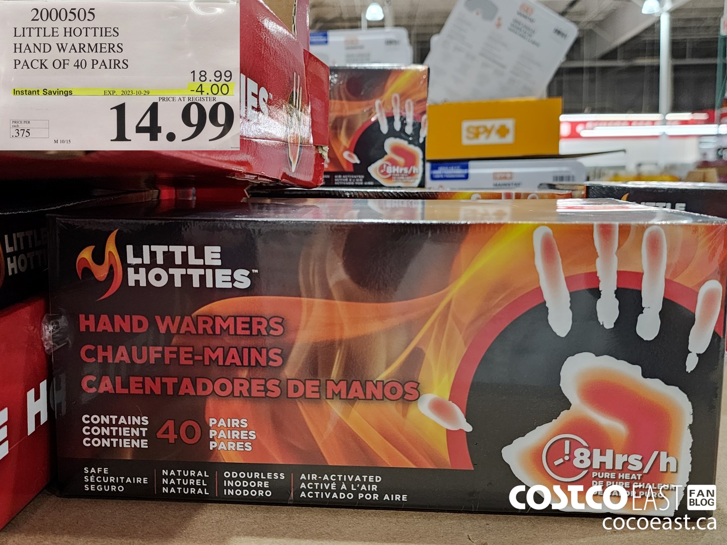 2000505 LITTLE HOTTIES HAND WARMERS PACK OF 40 PAIRS ($4.00 INSTANT SAVINGS EXPIRES ON 2023-10-29) $14.99