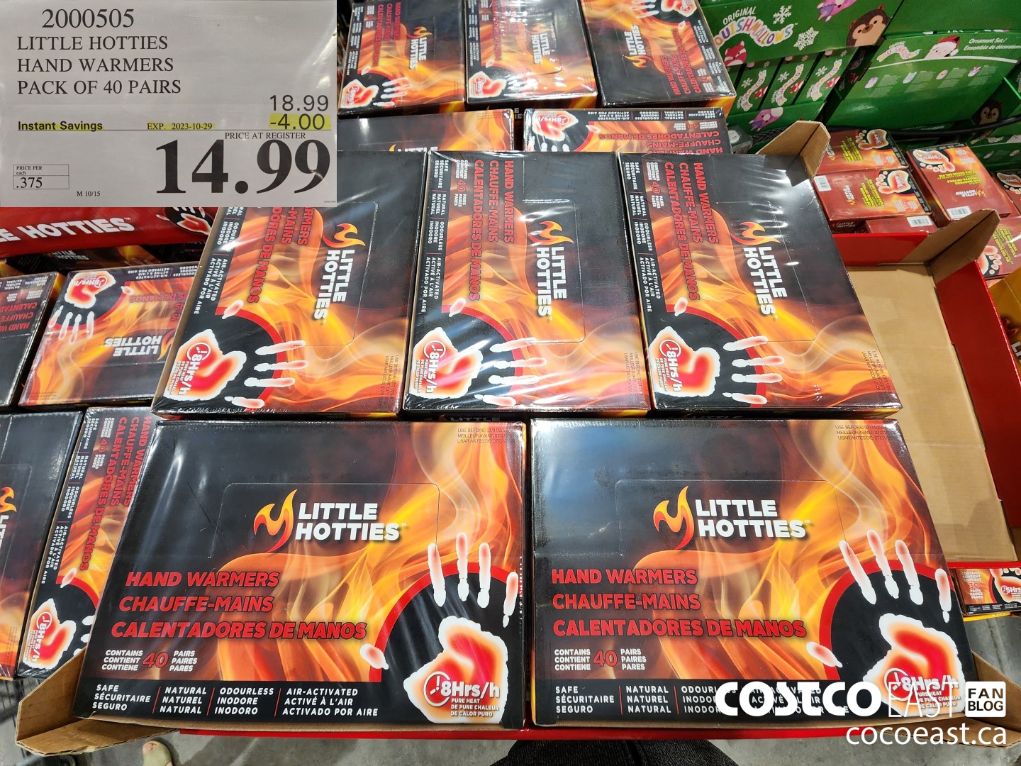 2000505 LITTLE HOTTIES HAND WARMERS PACK OF 40 PAIRS ($4.00 INSTANT SAVINGS EXPIRES ON 2023-10-29) $14.99