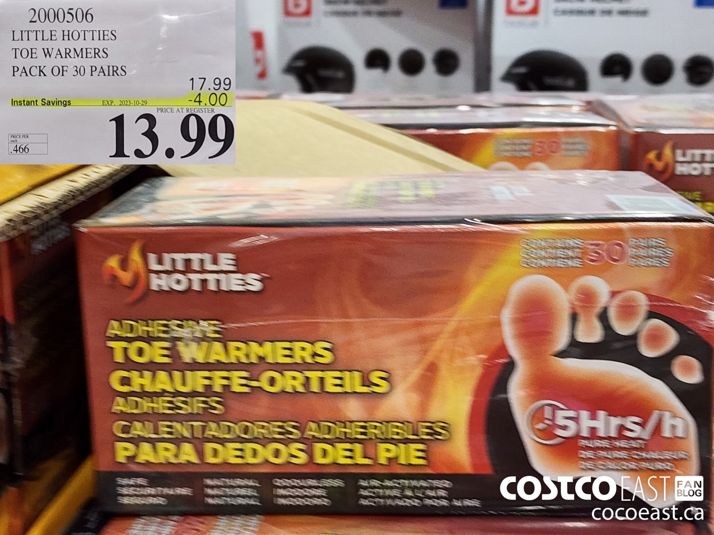 2000506 LITTLE HOTTIES TOE WARMERS PACK OF 30 PAIRS ($4.00 INSTANT SAVINGS EXPIRES ON 2023-10-29) $13.99