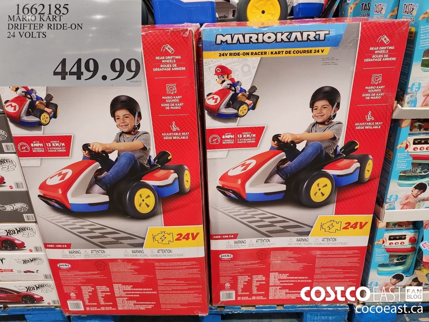 1662185 MARIO KART DRIFTER RIDE-ON 24 VOLTS $449.99