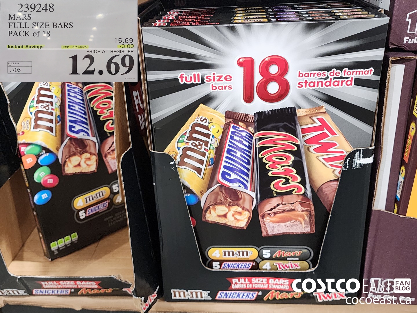 239248 MARS FULL SIZE BARS PACK of 18 ($3.00 INSTANT SAVINGS EXPIRES ON 2023-10-22) $12.69