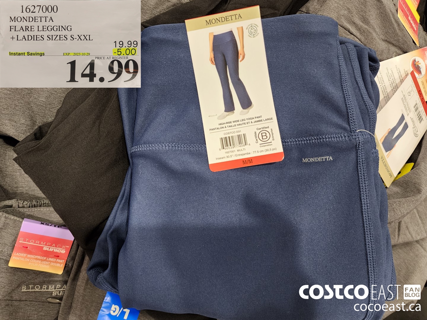 1627000 MONDETTA FLARE LEGGINGS + LADIES SIZES S-XXL ($5.00 INSTANT SAVINGS EXPIRES ON 2023-10-29) $14.99