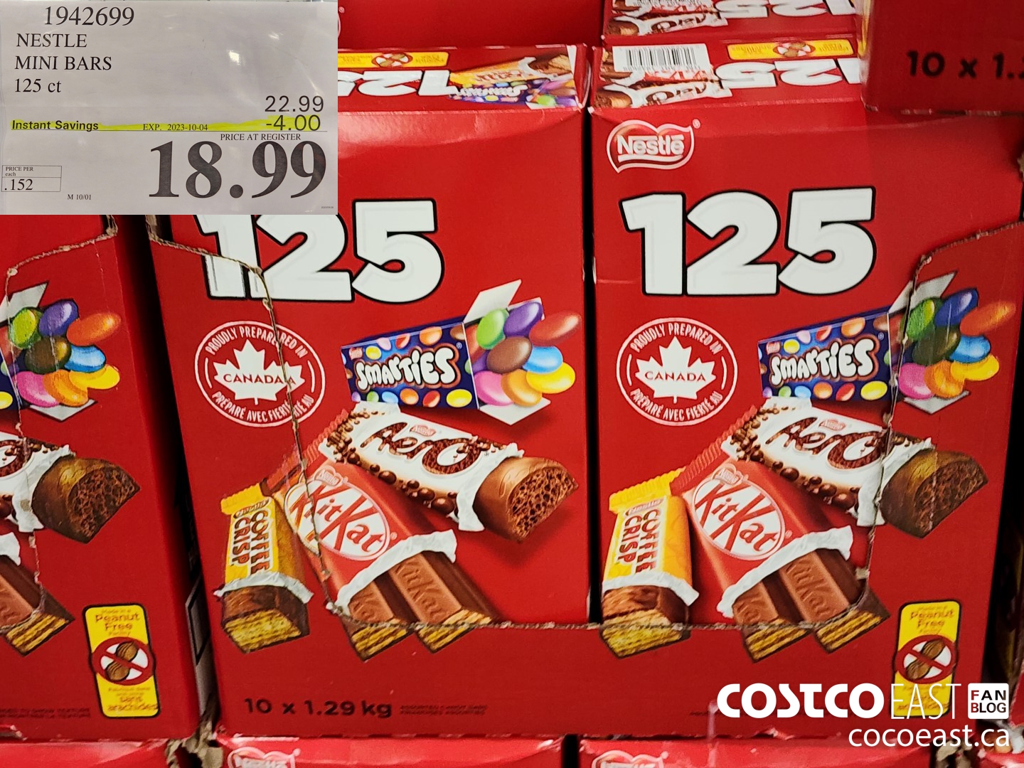 1942699 NESTLE MINI BARS 125 CT ($4.00 INSTANT SAVINGS EXPIRES ON 2023-10-04) $18.99