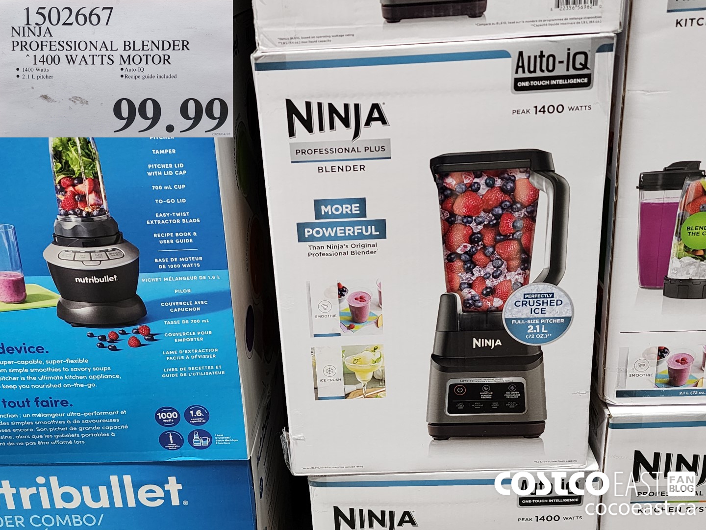 1502667 NINJA PROFESSIONAL BLENDER “1400 WATTS MOTOR $99.99