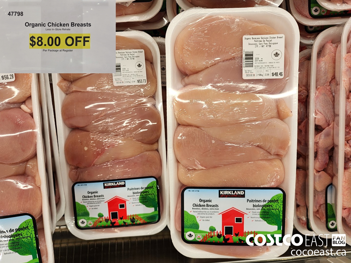47798 ORGANIC CHICKEN BREASTS ($8.00 INSTANT SAVINGS)