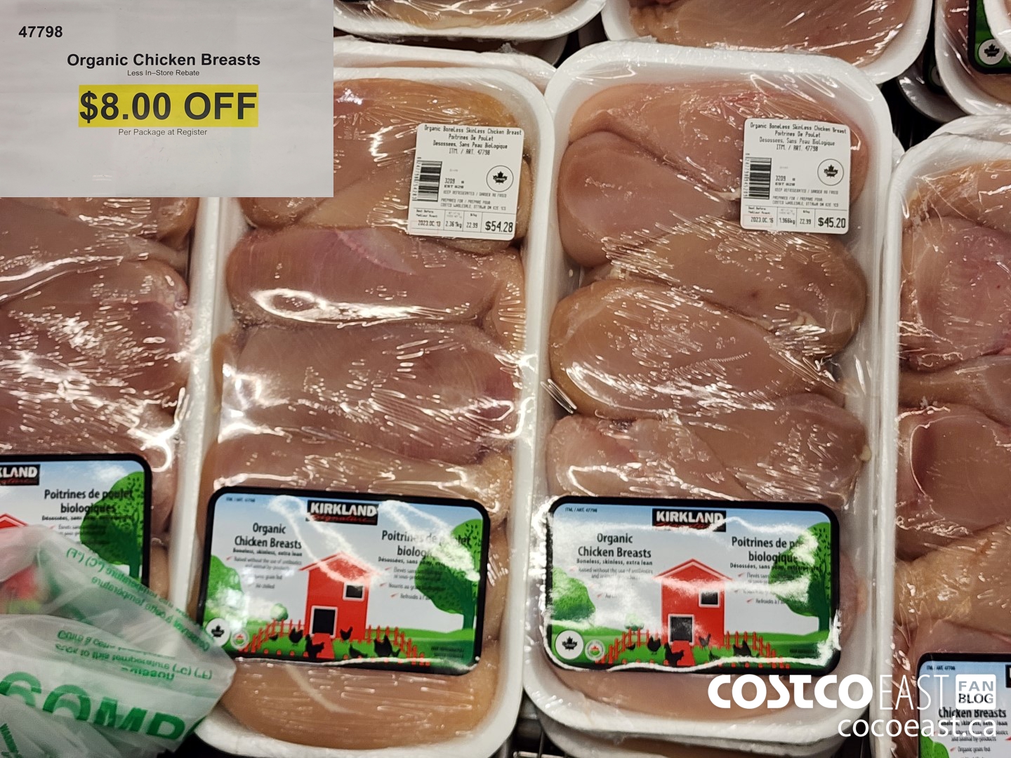 47798 ORGANIC CHICKEN BREASTS ($8.00 INSTANT SAVINGS)