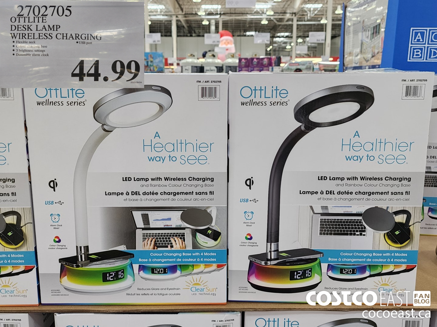 2702705 OTTLITE DESK LAMP WIRELESS CHARGING $44.99