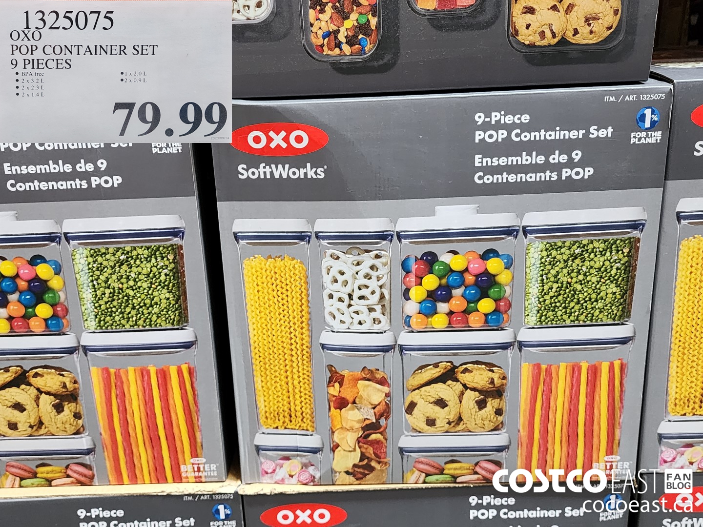 1325075 OXO POP CONTAINER SET 9 PIECE $79.99