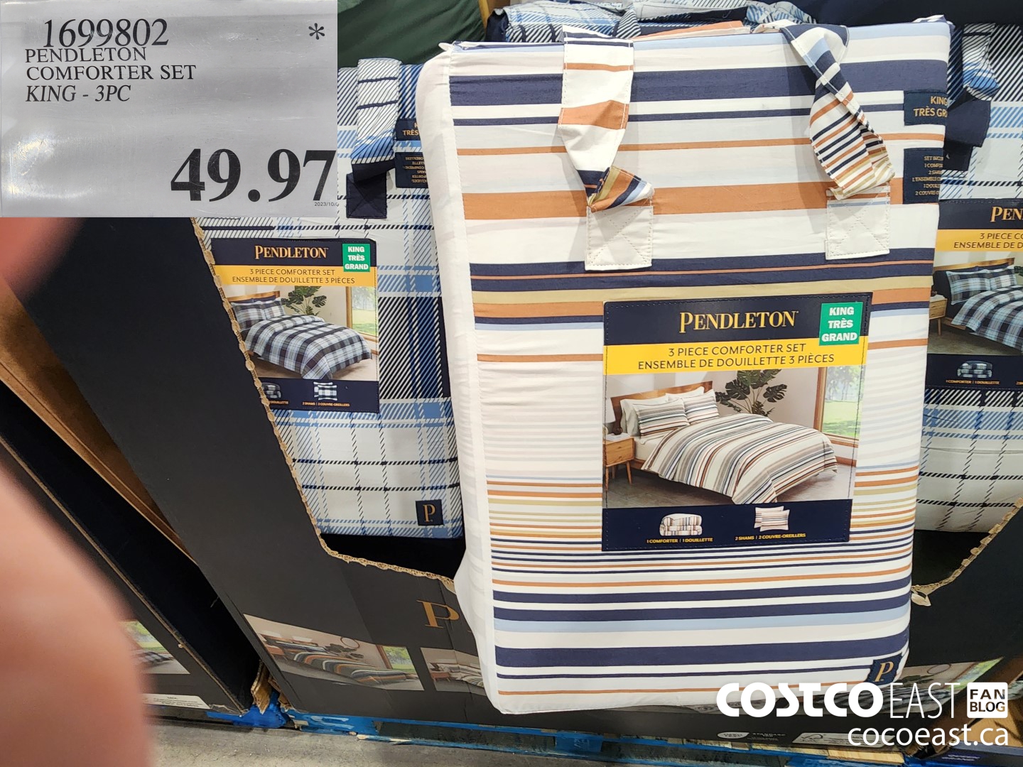 1699802 PENDLETON COMFORTER SET KING - 3PC $49.97