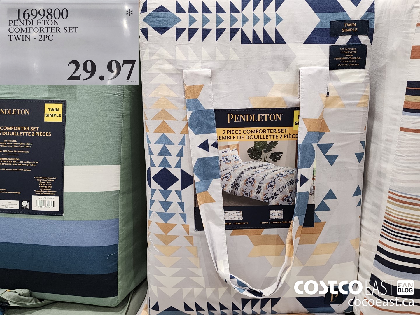 1699800 PENDLETON COMFORTER SET TWIN - 2PC $29.97