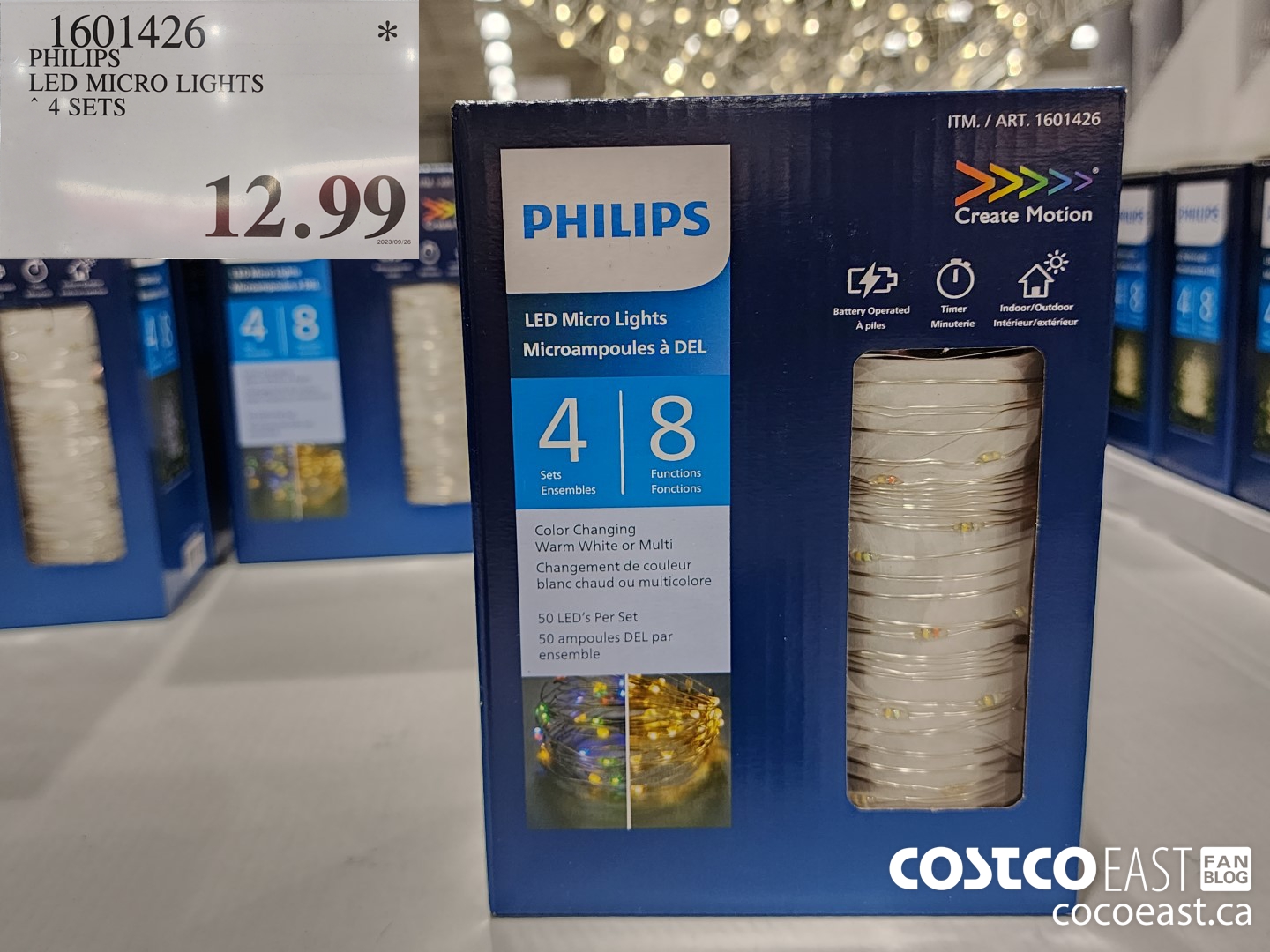 1601426 PHILIPS LED MICRO LIGHTS 4 SETS $12.99