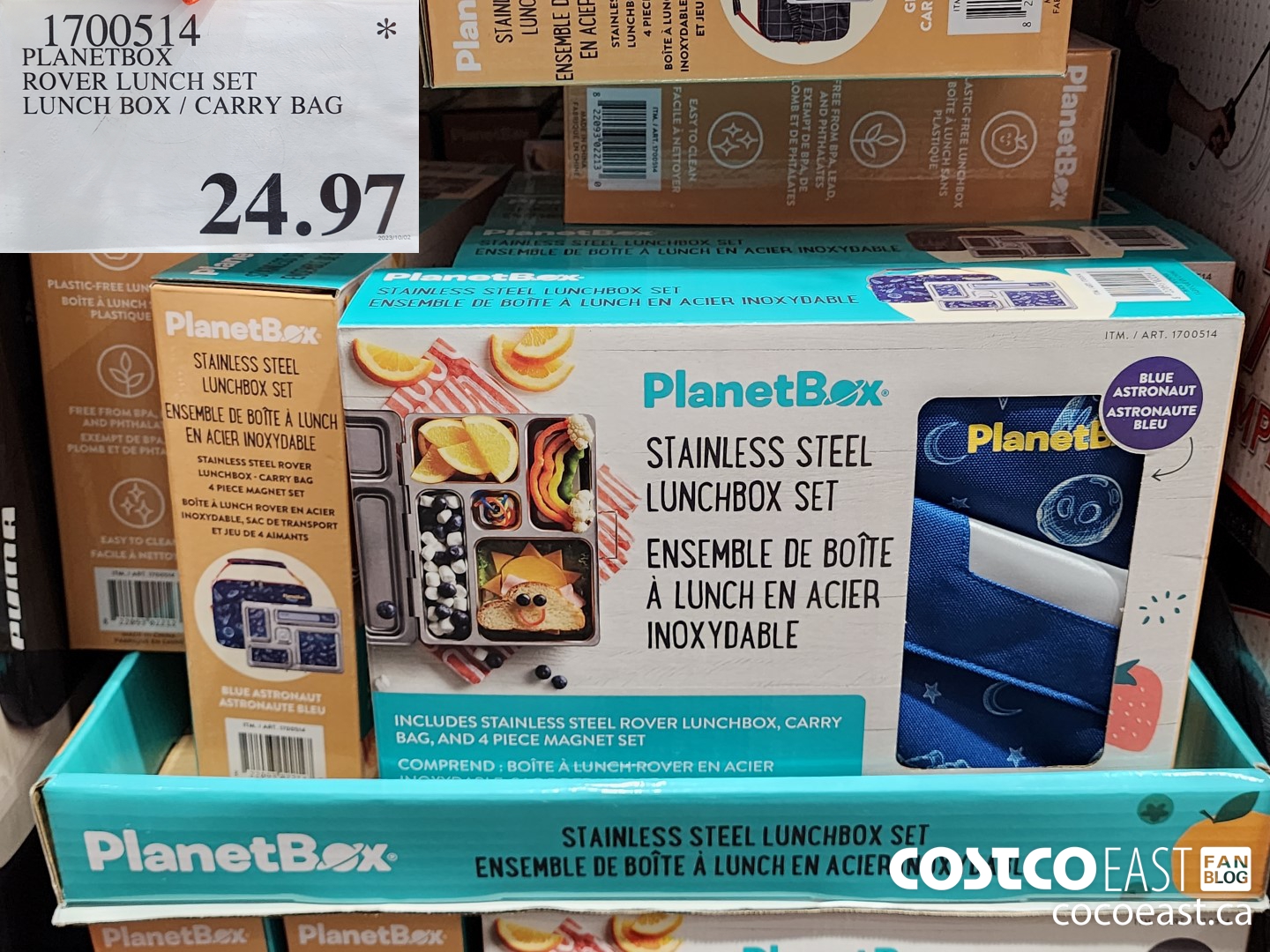 1700514 PLANETBOX ROVER LUNCH SET LUNCH BOX / CARRY BAG $24.97