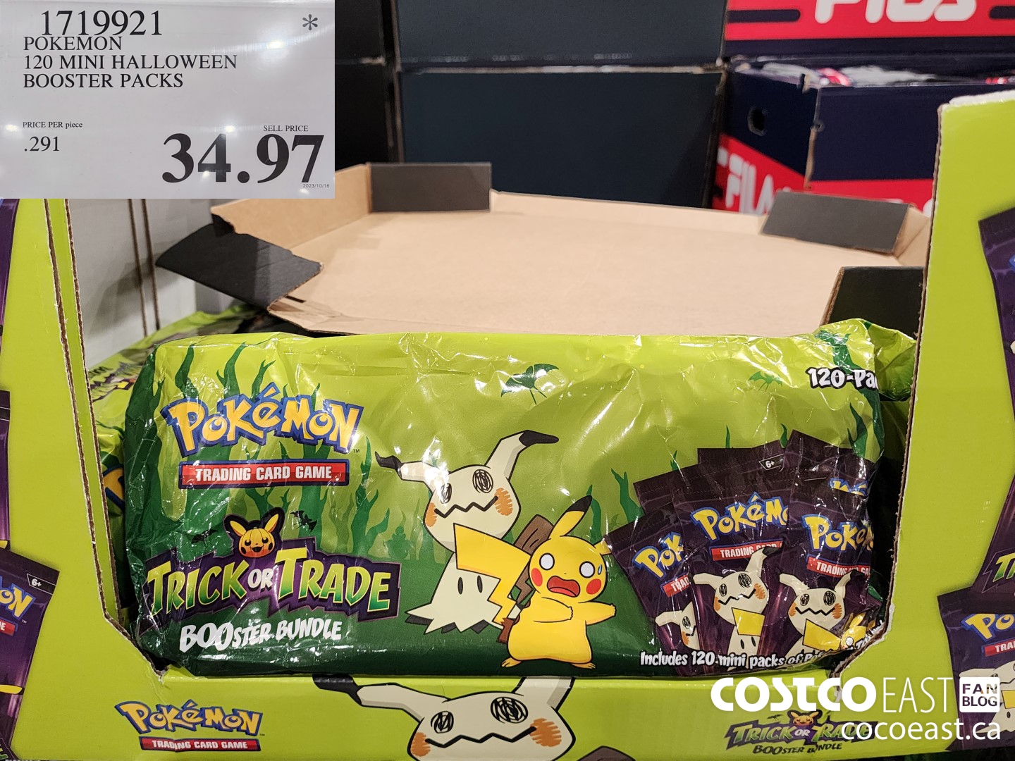 1719921 POKEMON 120 MINI HALLOWEEN BOOSTER PACKS $34.97