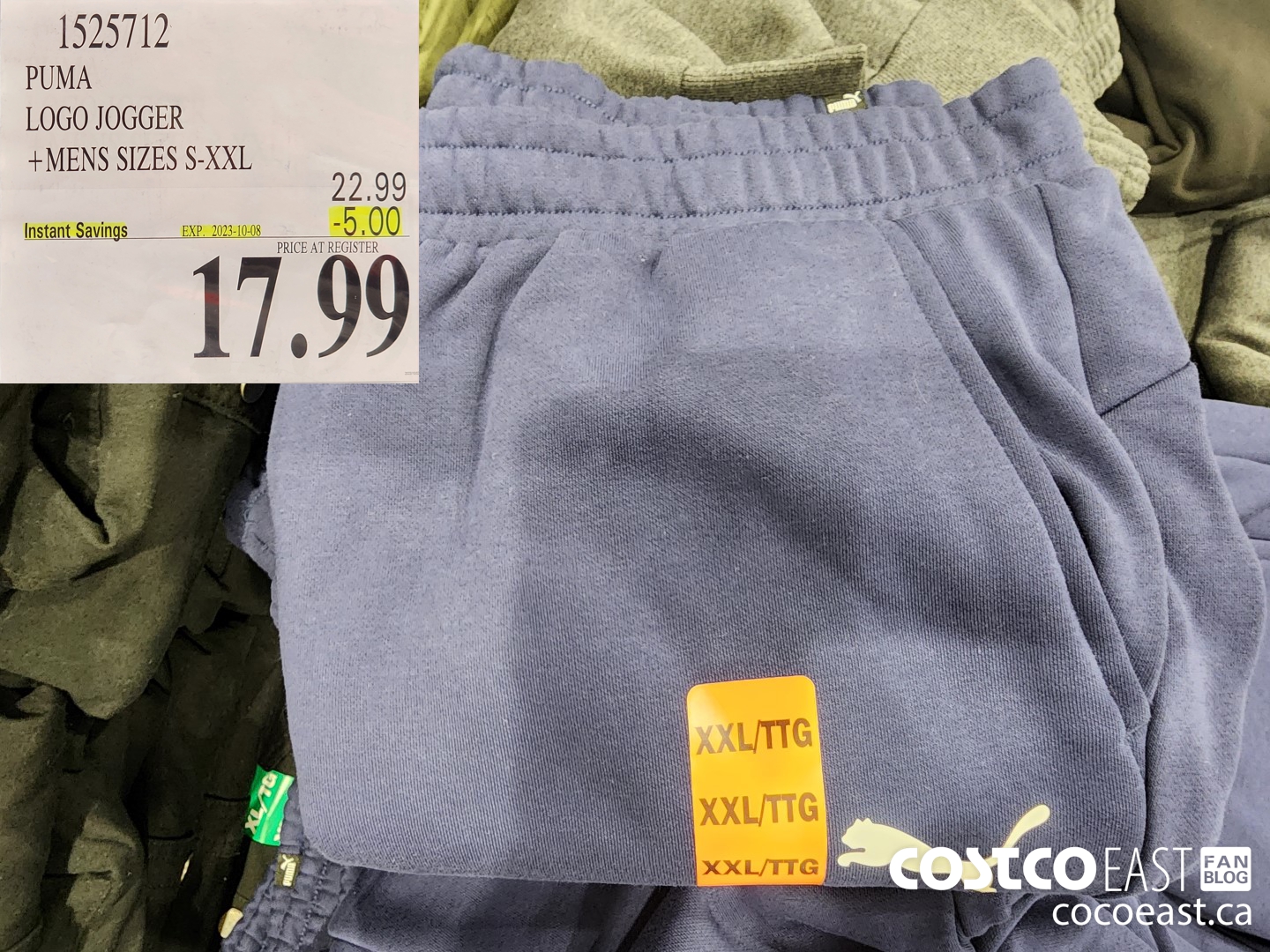 1525712 PUMA LOGO JOGGER +MENS SIZES S-XXL ($5.00 INSTANT SAVINGS EXPIRES ON 2023-10-08) $17.99