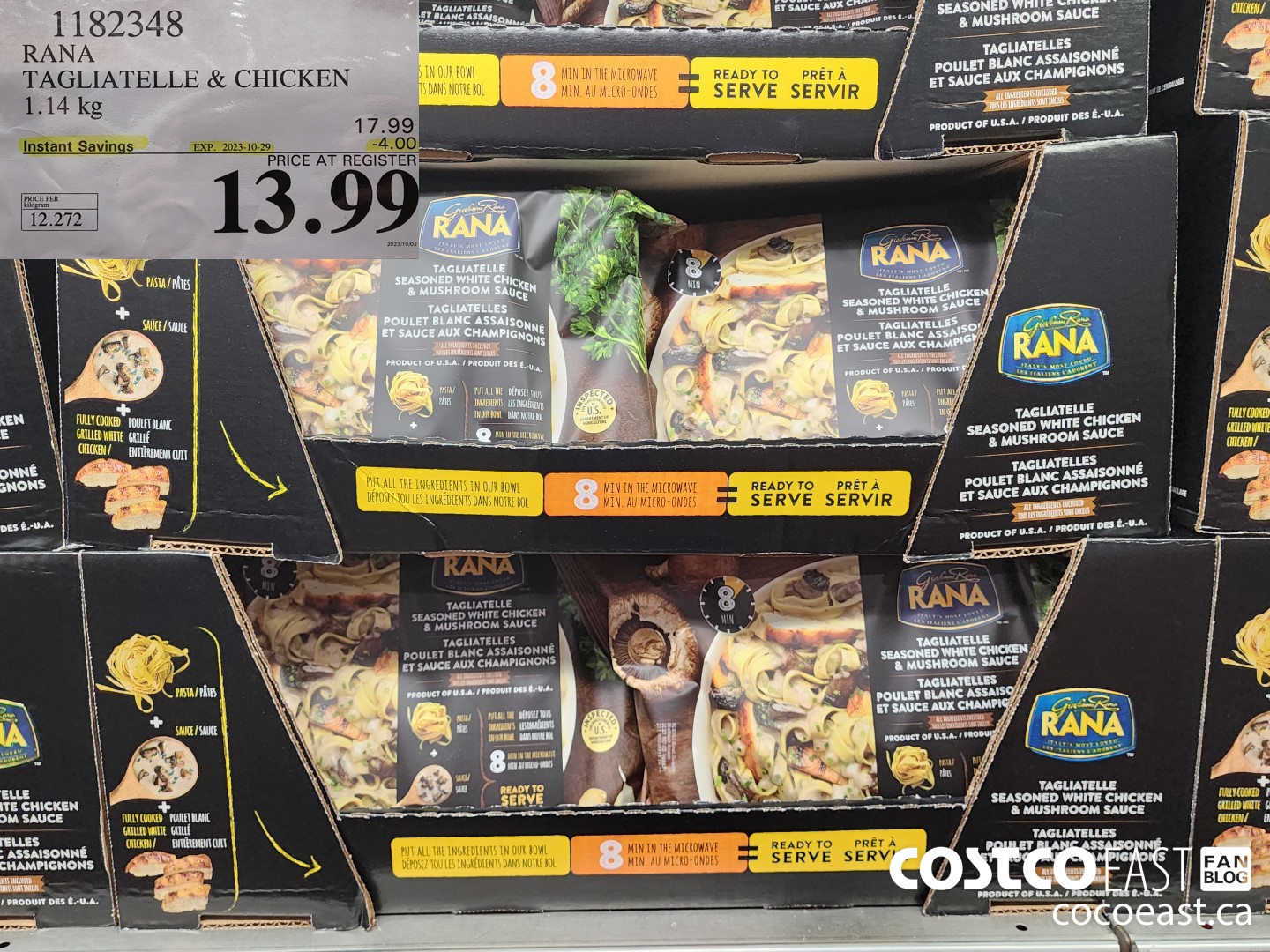 1182348 RANA TAGLIATELLE CHICKEN 1.14 KG ($4.00 INSTANT SAVINGS EXPIRES ON 2023-10-29) $13.99