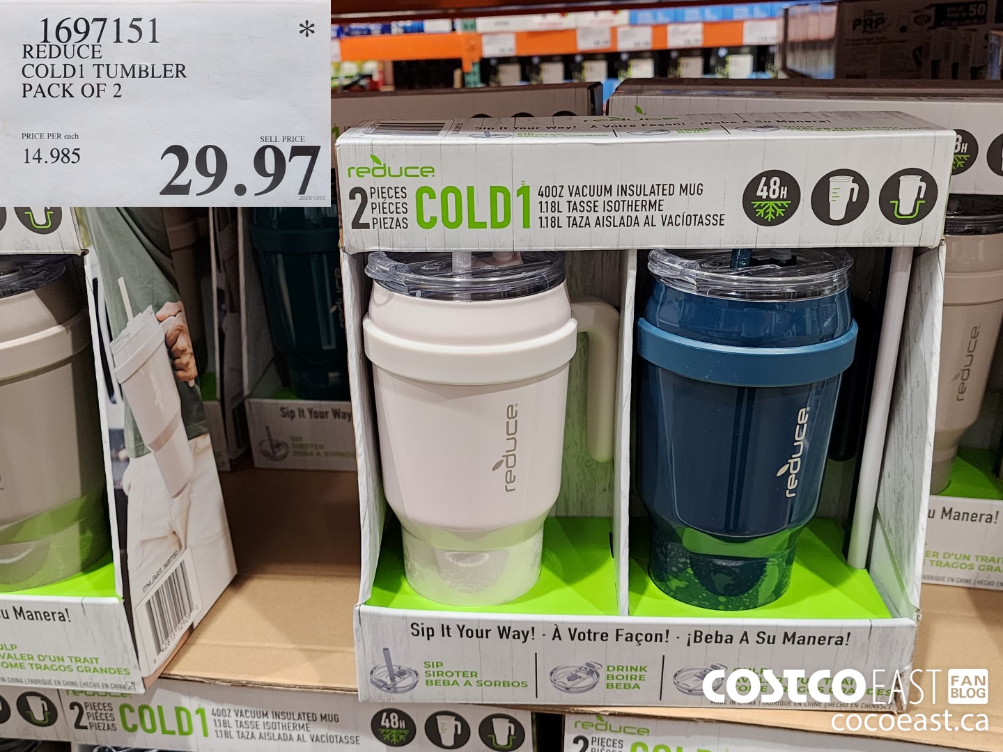 1697151 REDUCE COLD1 TUMBLER PACK OF 2 $29.97