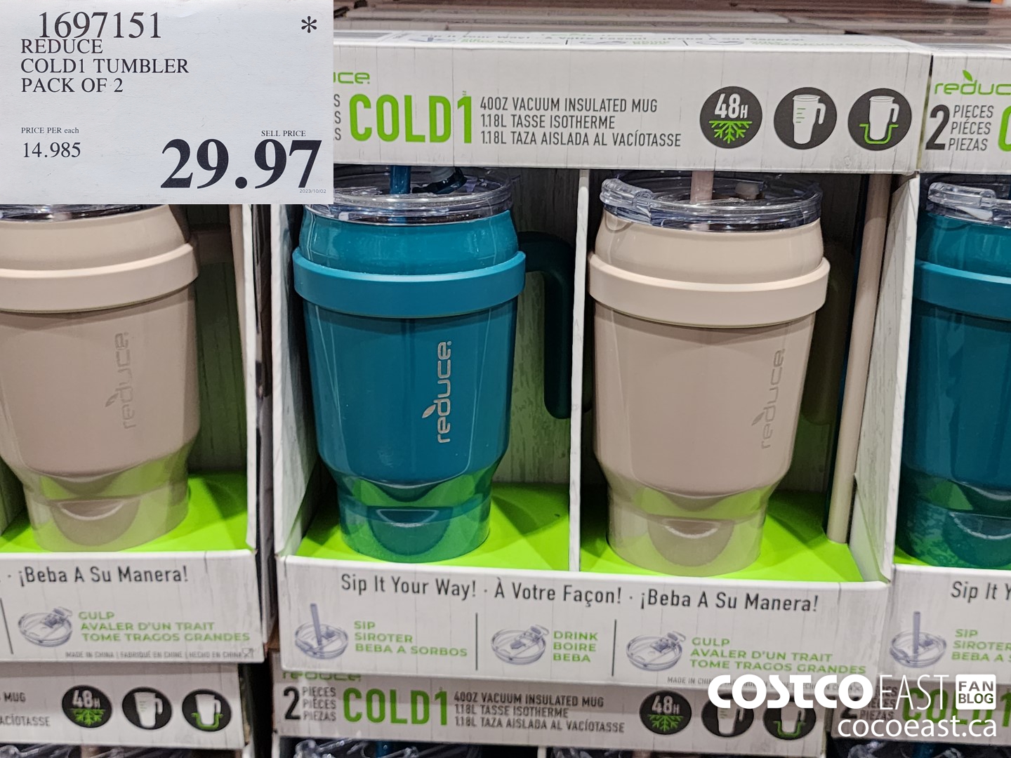1697151 REDUCE COLD1 TUMBLER PACK OF 2 $29.97
