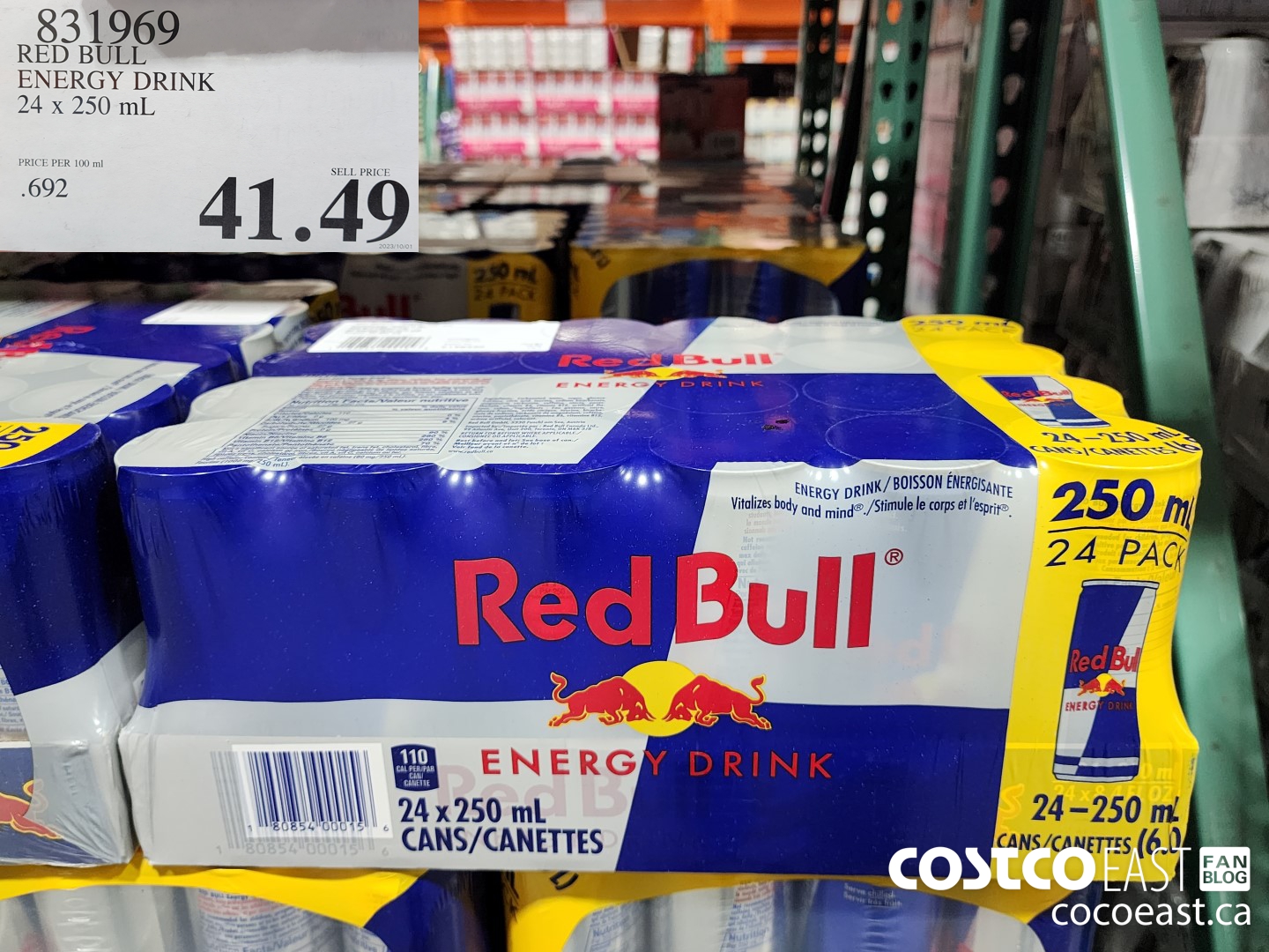 831969 RED BULL ENERGY DRINK 24 x 250 mL $41.49