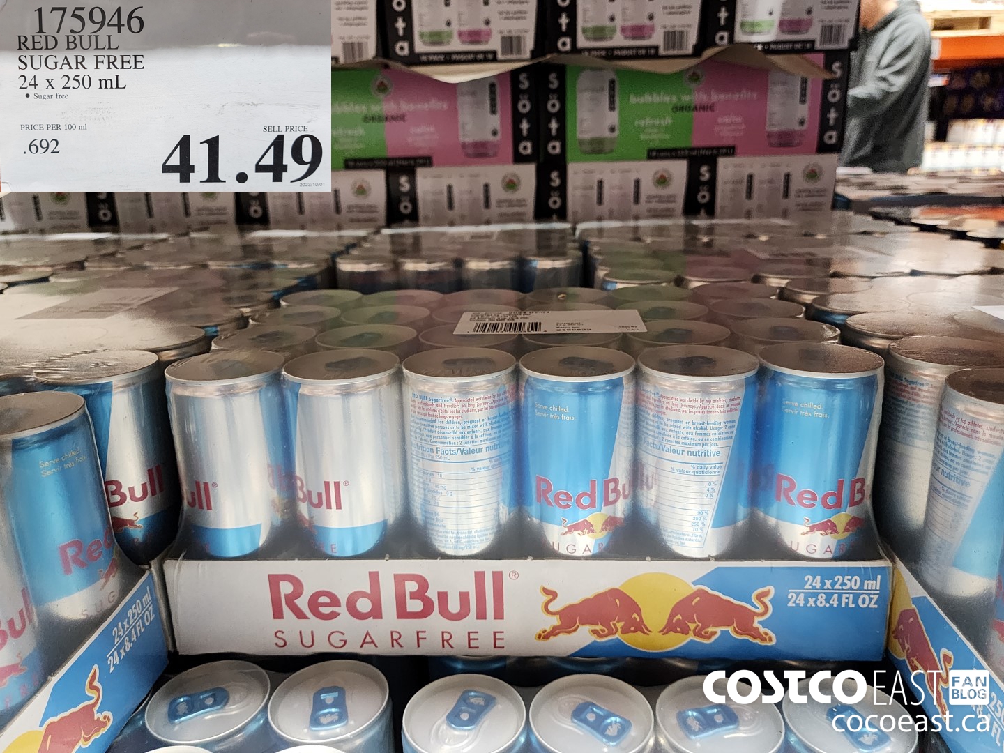 175946 RED BULL SUGAR FREE 24 x 250 mL $41.49