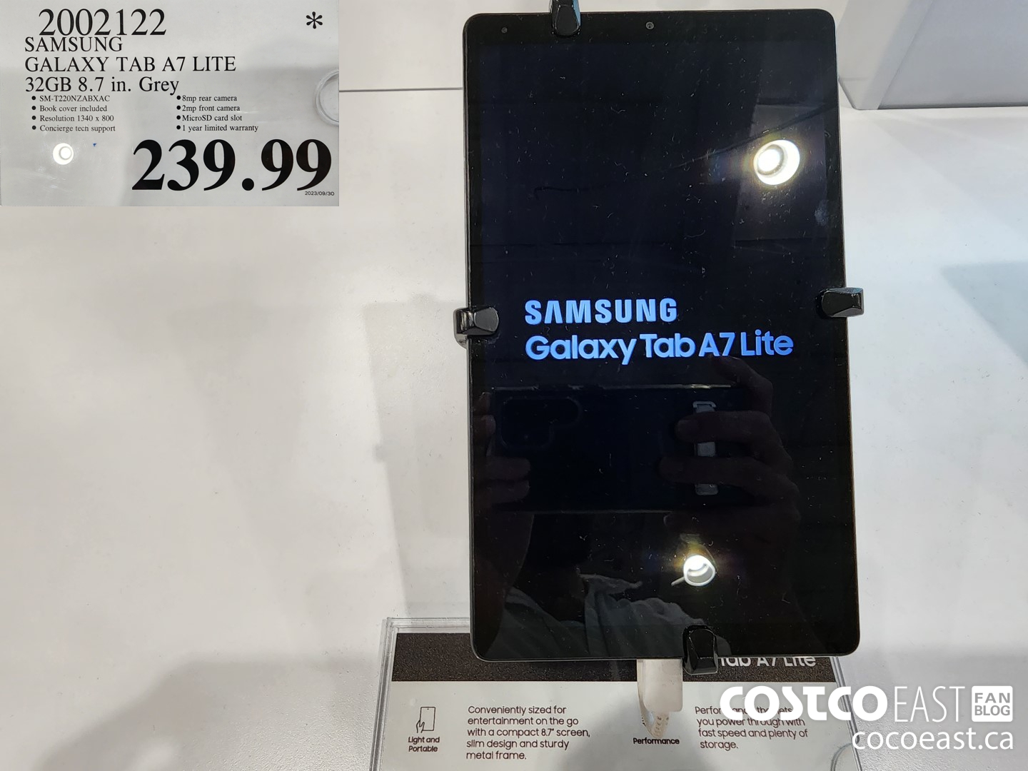 2002122 SAMSUNG GALAXY TAB A7 LITE 32 GB 8.7 IN. GREY $239.99