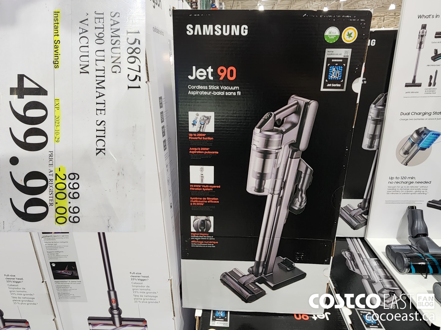 1586751 SAMSUNG JET90 ULTIMATE STICK VACUUM ($200.00 INSTANT SAVINGS EXPIRES ON 2023-10-29) $499.99