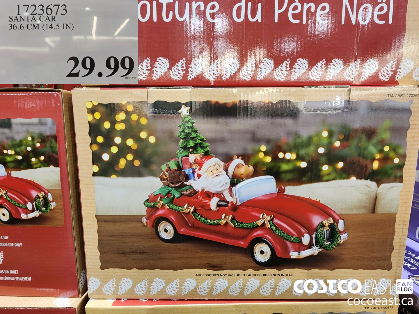 1723673 SANTA CAR 36.6 CM (14.5 IN) $29.99