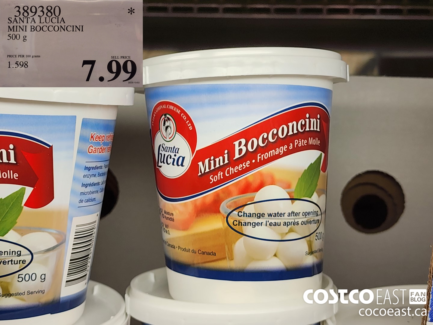 389380 SANTA LUCIA MINI BOCCONCINI 500 G $7.99
