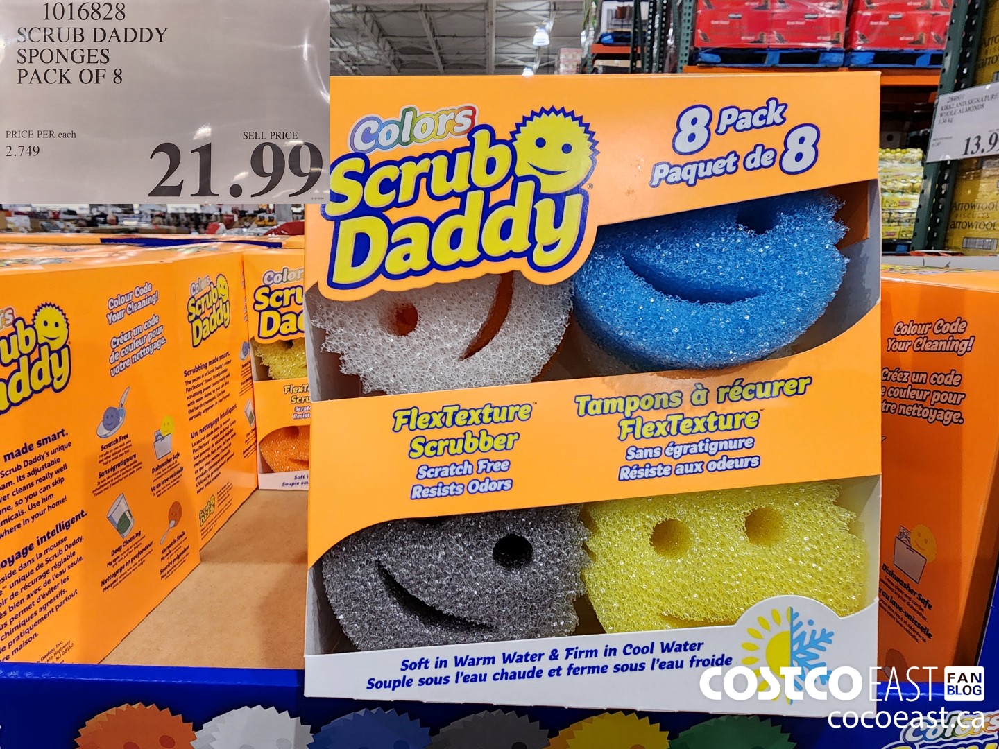1016828 SCRUB DADDY SPONGES PACK OF 8 $21.99