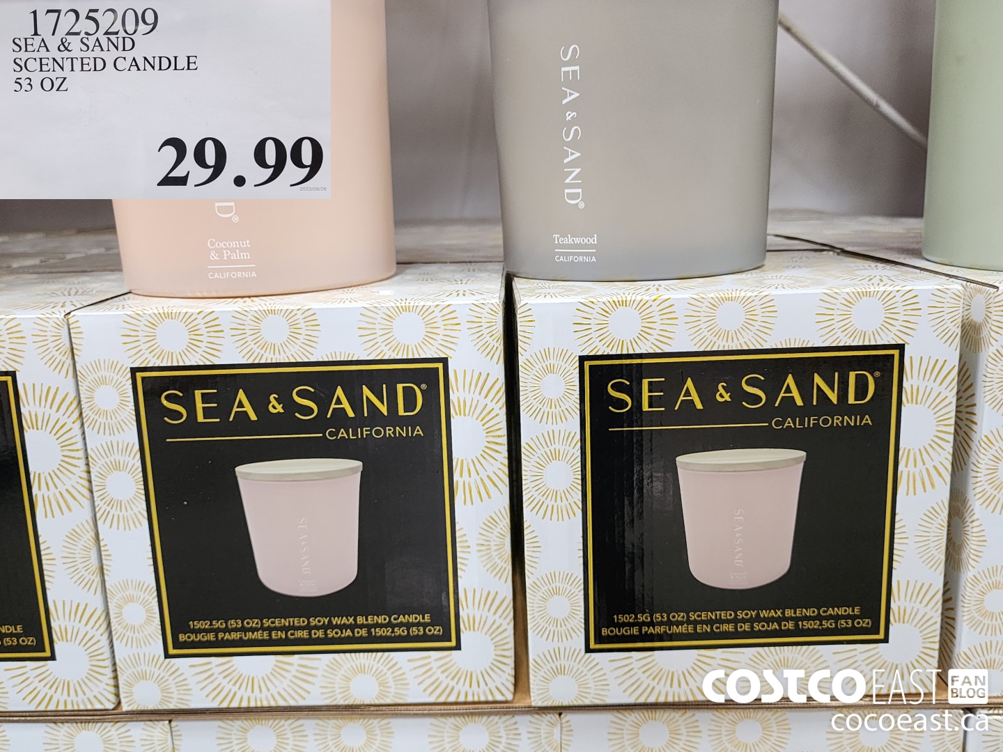 Costco Sea and Sand Candles, 3 Piece Set  Sand candles, Best candles,  Coconut scented candles