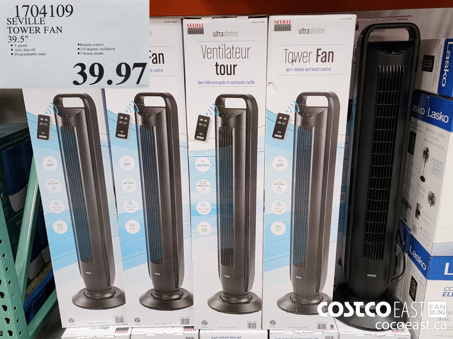 1704109 SEVILLE TOWER FAN 39.5