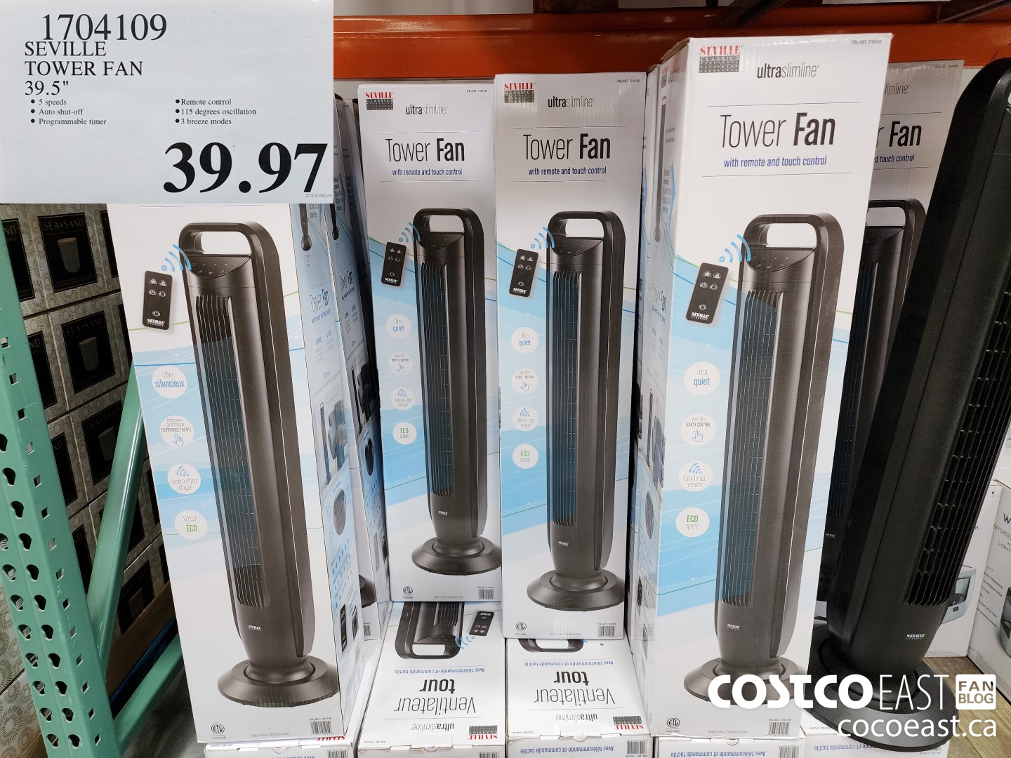 1704109 SEVILLE TOWER FAN 39.5