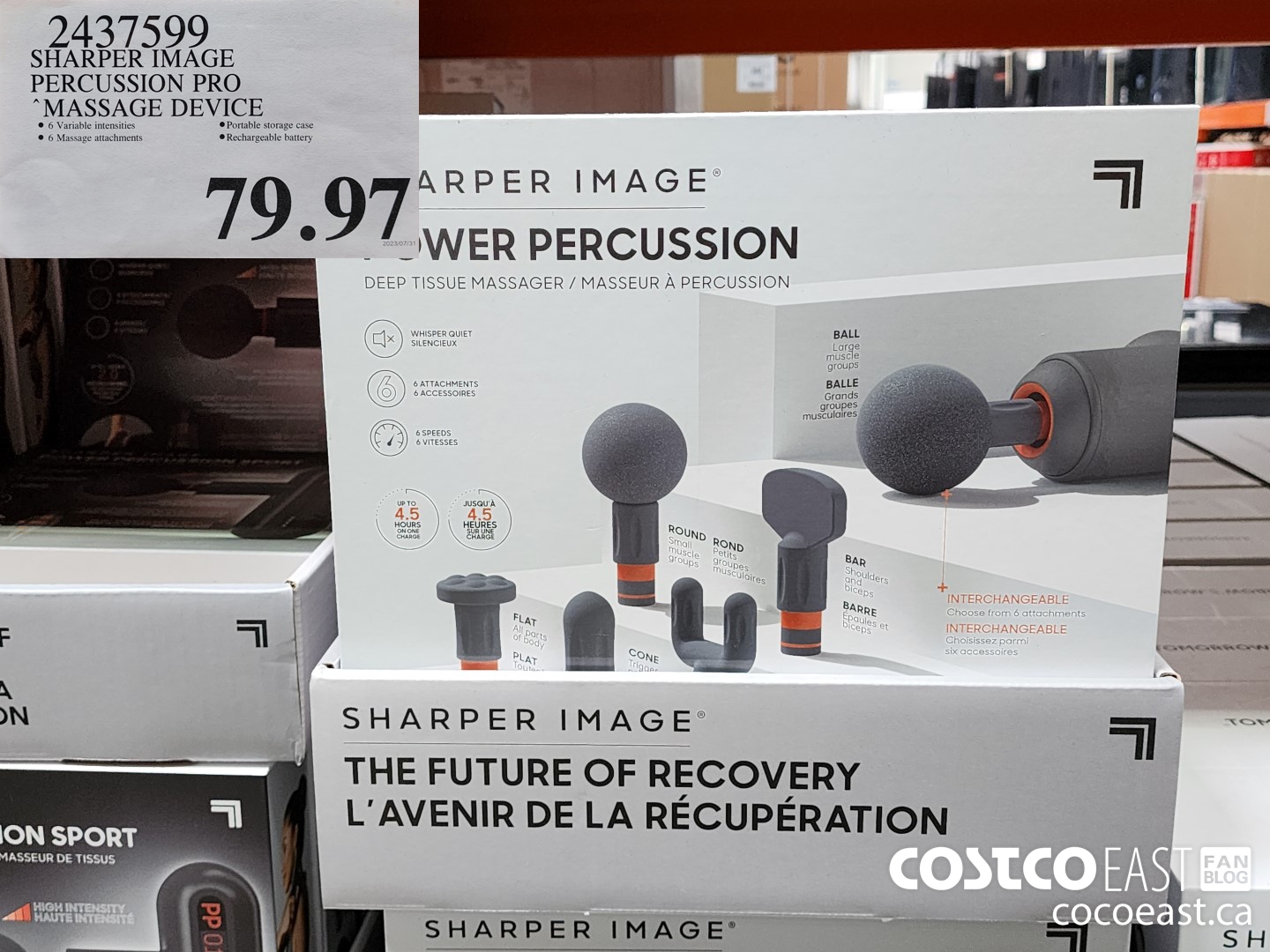 2437599 SHARPER IMAGE PERSCUSSION PRO MASSAGE DEVICE $79.97