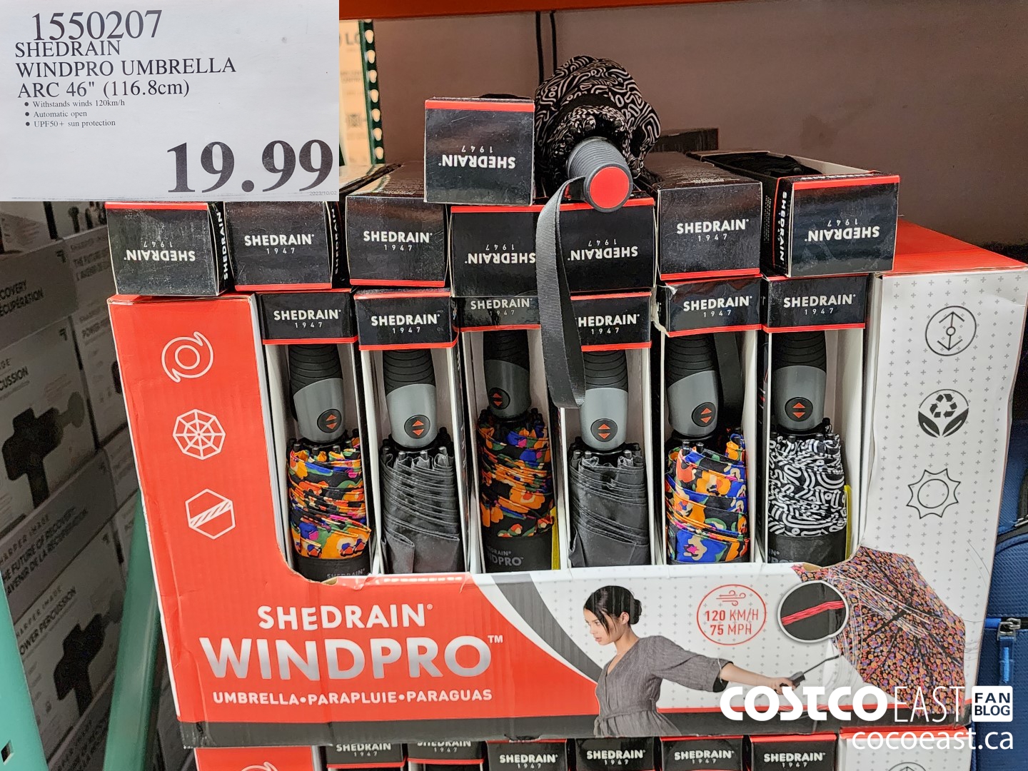 1550207 SHEDRAIN WINDPRO UMBRELLA ARC 46