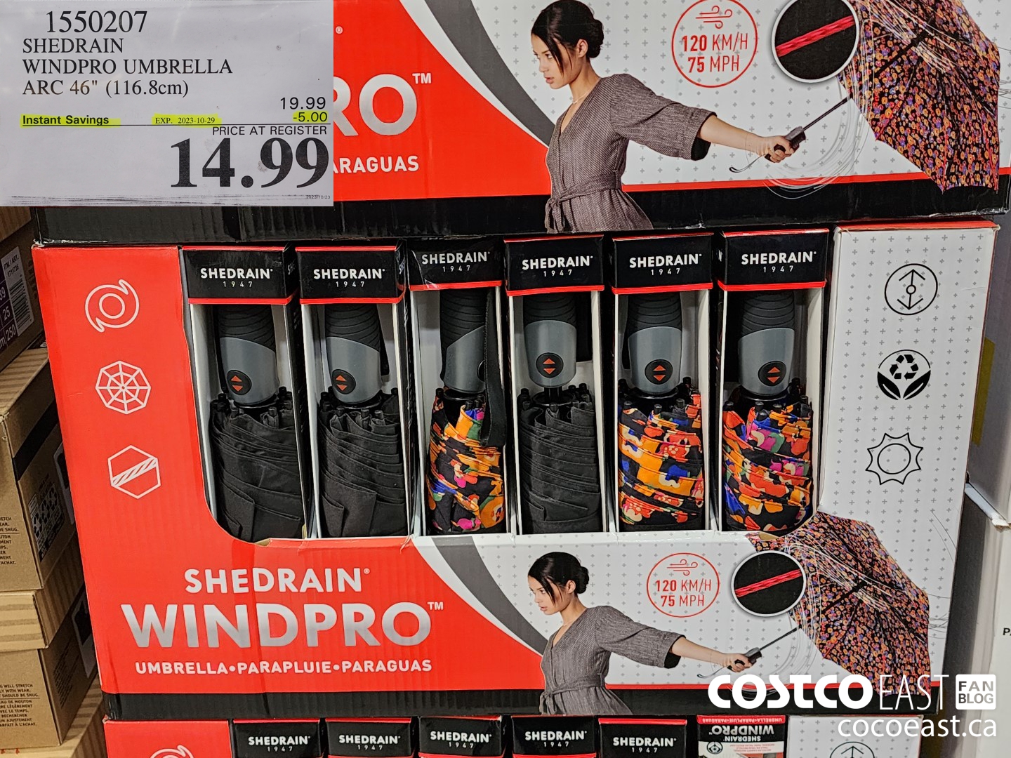 1350207 SHEDRAIN WINDPRO UMBRELLA ARC 46