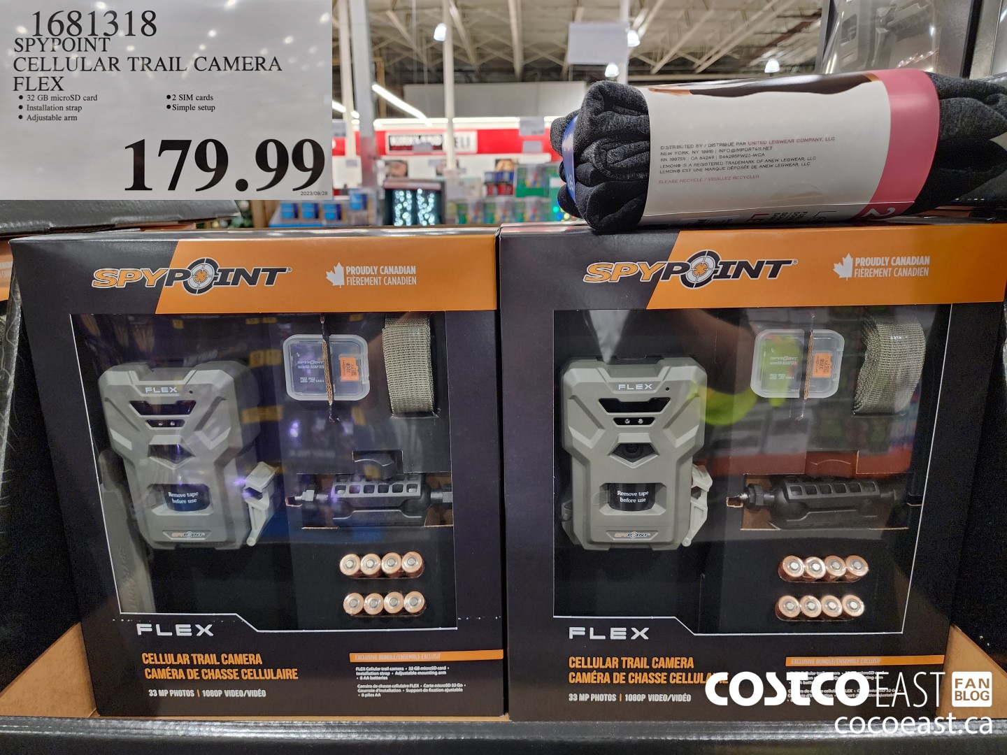 1681318 SPYPOINT CELLULAR TRAIL CAMERA FLEX $179.99