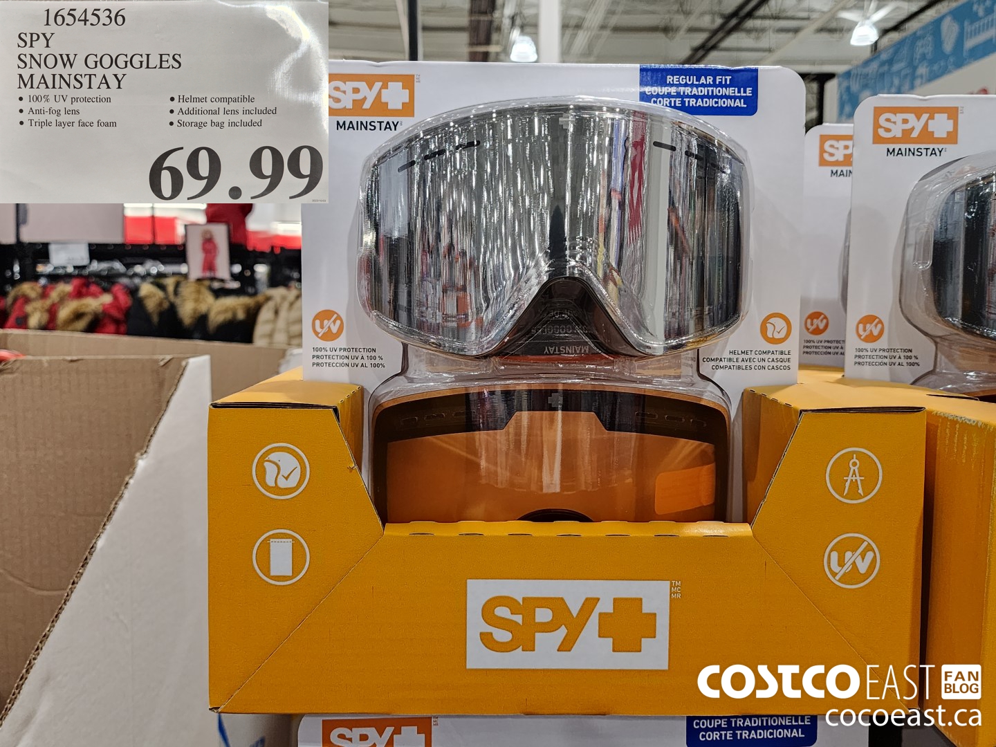 1654536 SPY SNOW GOGGLES MAINSTAY $69.99