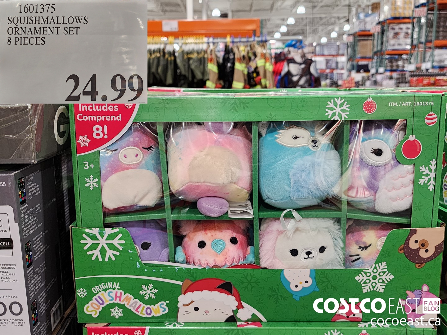1601375 SQUISHMALLOWS ORNAMENT SET 8 PIECES $24.99