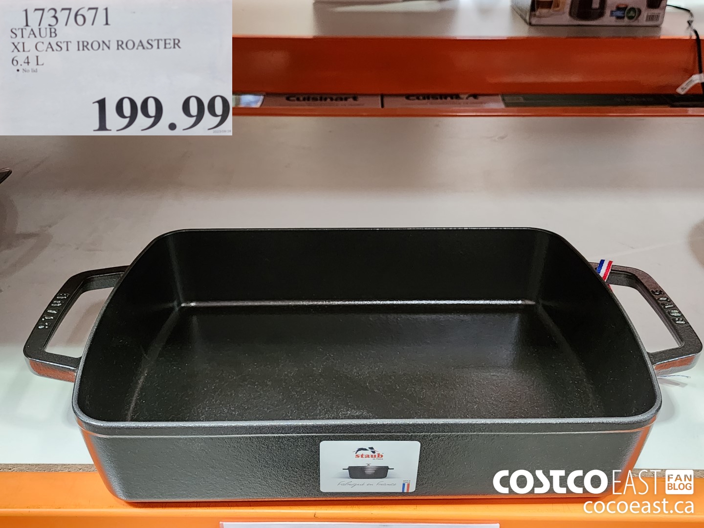 1737671 STAUB XL CAST IRON ROASTER 6.4 L $199.99