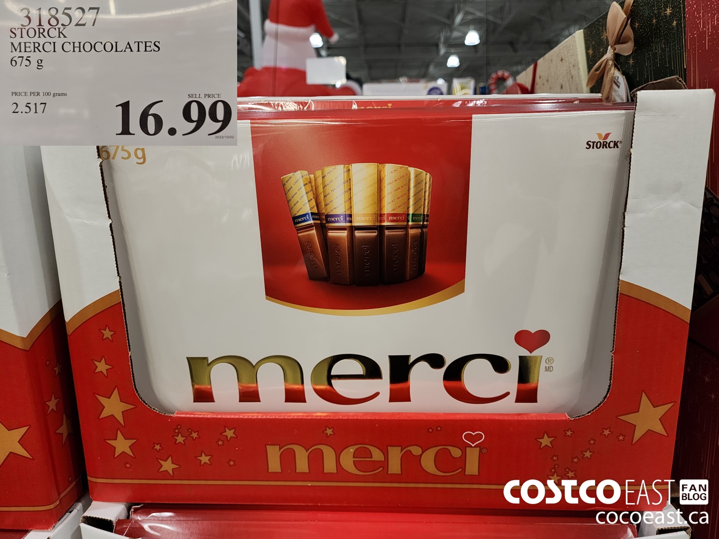 318527 STORCK MERCI CHOCOLATE ASSORTMENT 675G $16.99