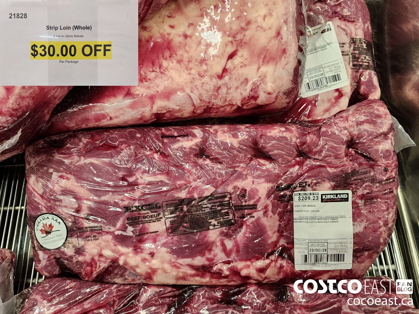 21828 STRIP LOIN (WHOLE) ($30.00 INSTANT SAVINGS)