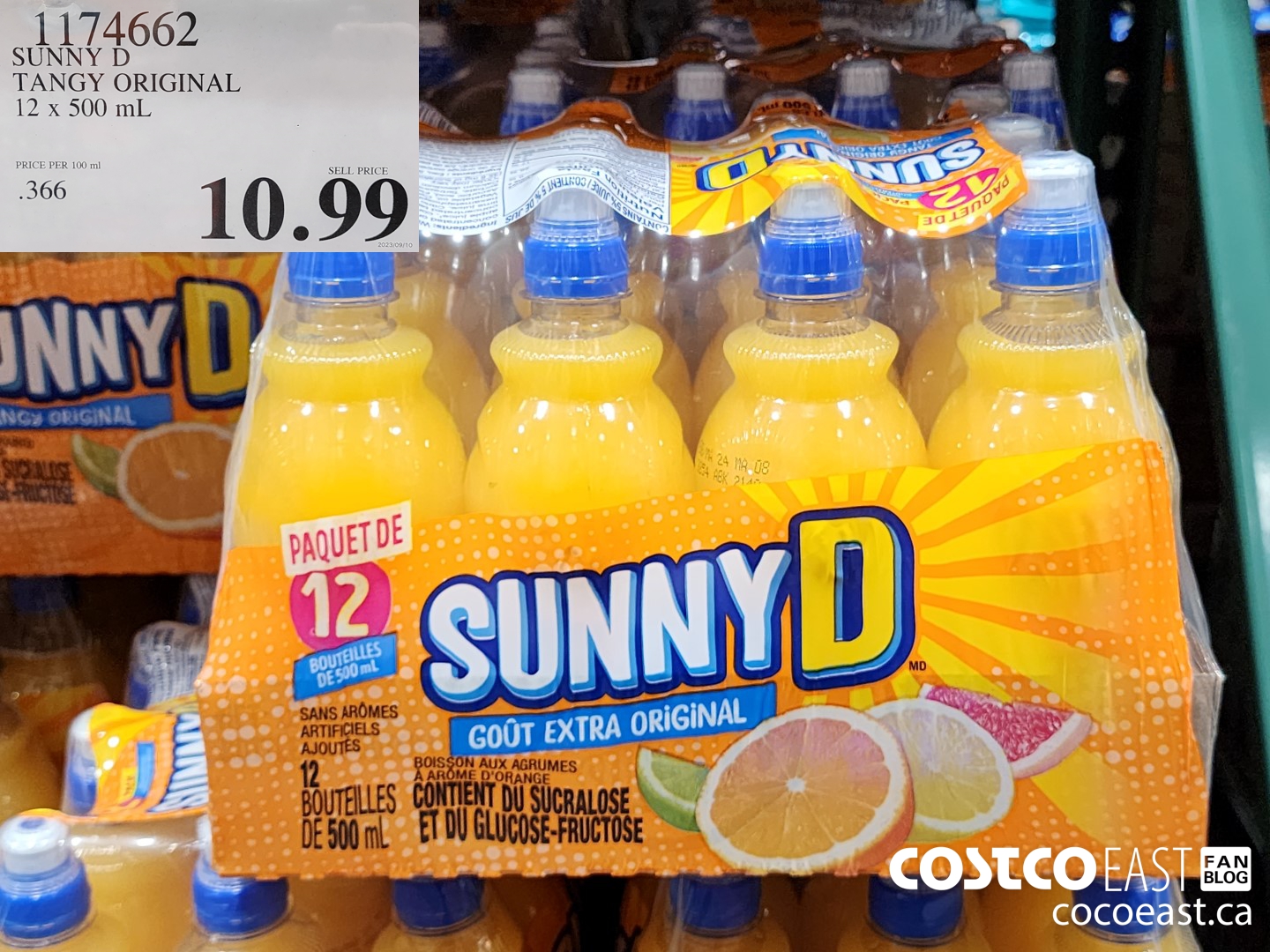 1174662 SUNNY D TANGY ORIGINAL 12 X 500 ML $10.99