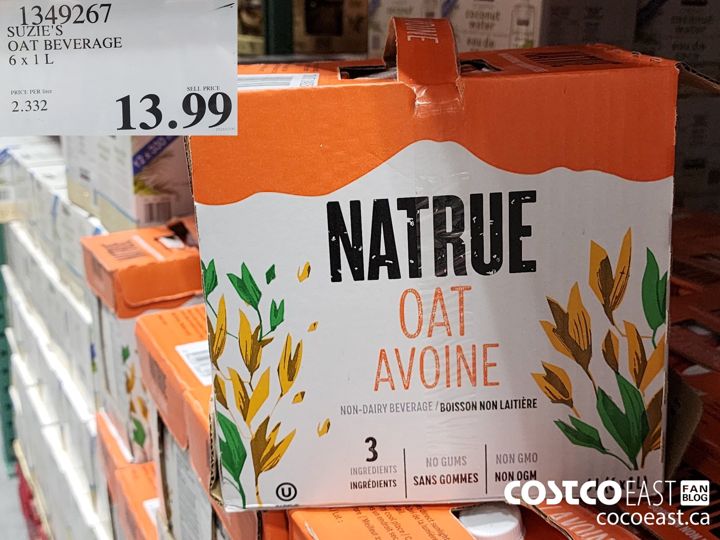 1349267 SUZIE'S OAT BEVERAGE 6 X 1 L $13.99