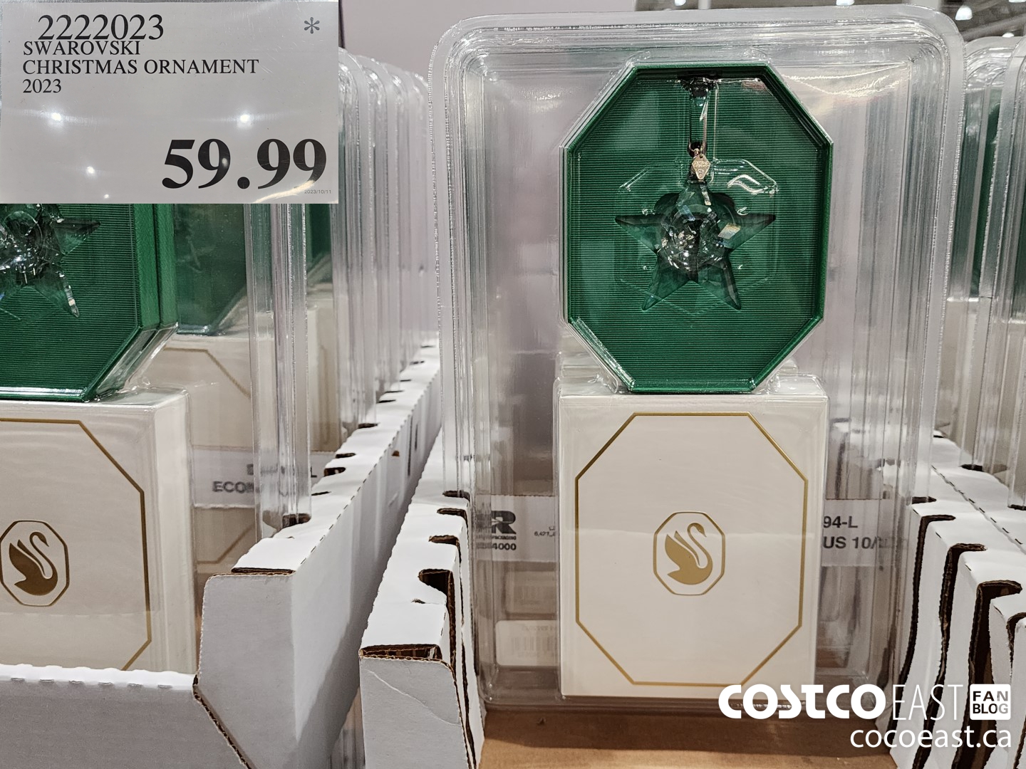 2222023 SWAROVSKI CHRISTMAS ORNAMENT 2023 $59.99