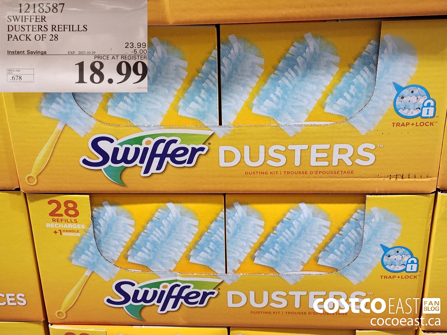 1218587 SWIFFER DUSTERS REFILLS PACK OF 28 ($5.00 INSTANT SAVINGS EXPIRES ON 2023-10-29) $18.99