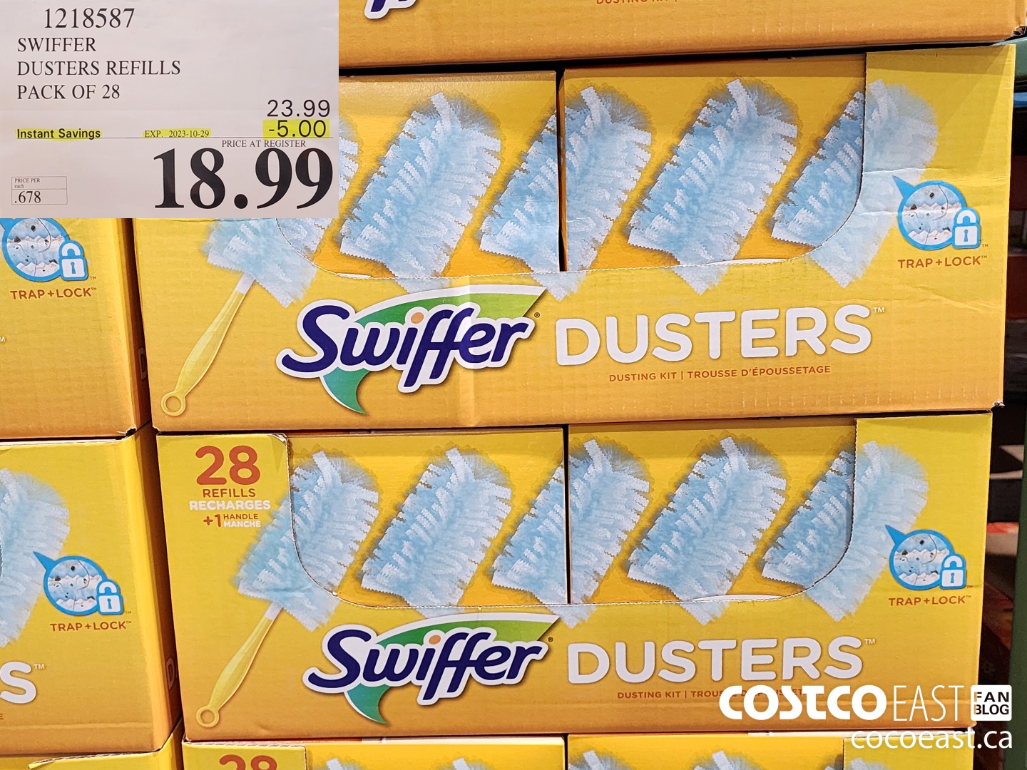 1218587 SWIFFER DUSTERS REFILLS PACK OF 28 ($5.00 INSTANT SAVINGS EXPIRES ON 2023-10-29) $18.99