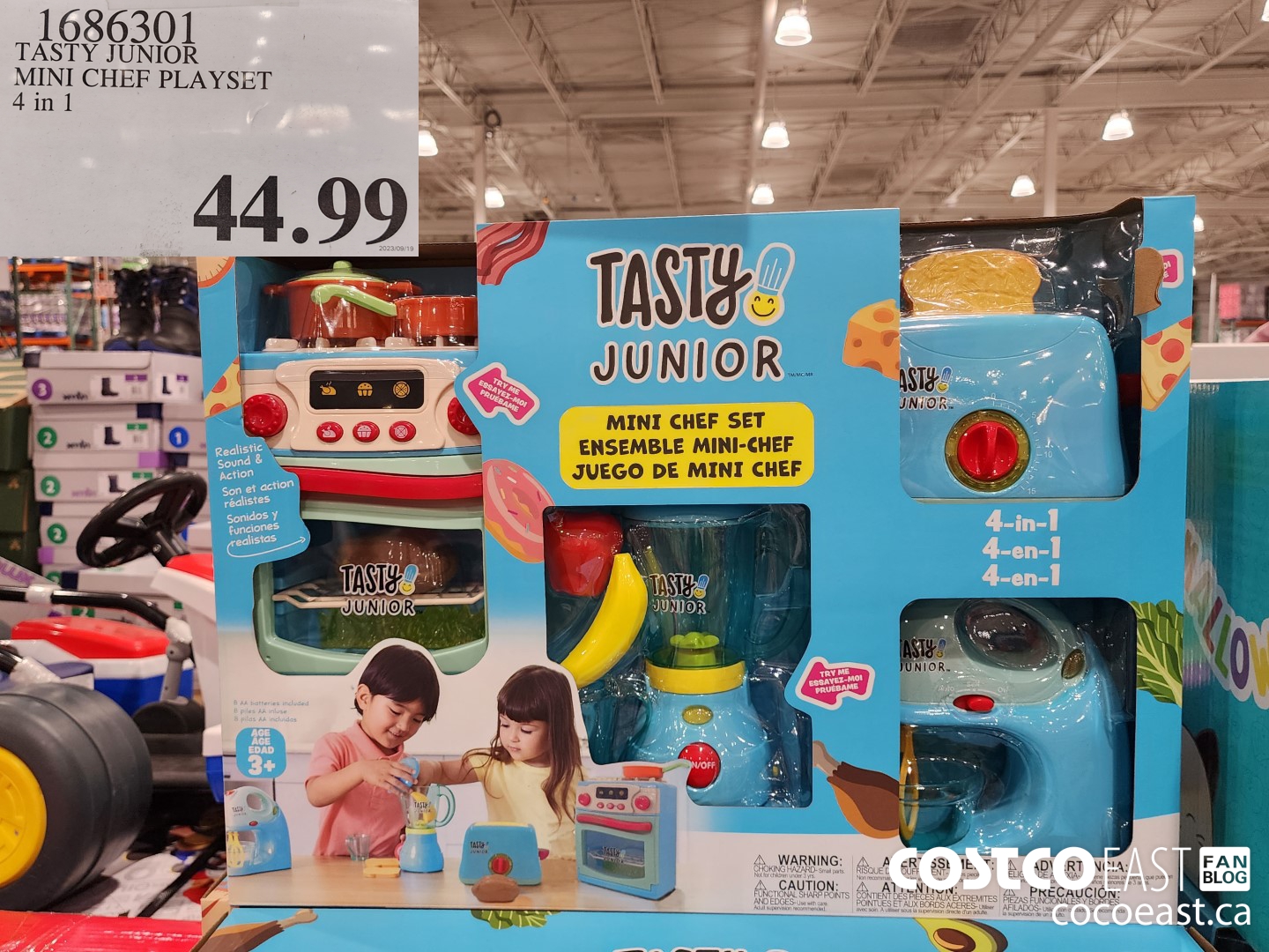 1686301 TASTY JUNIOR MINI CHEF PLAYSET 4 IN 1 $44.99