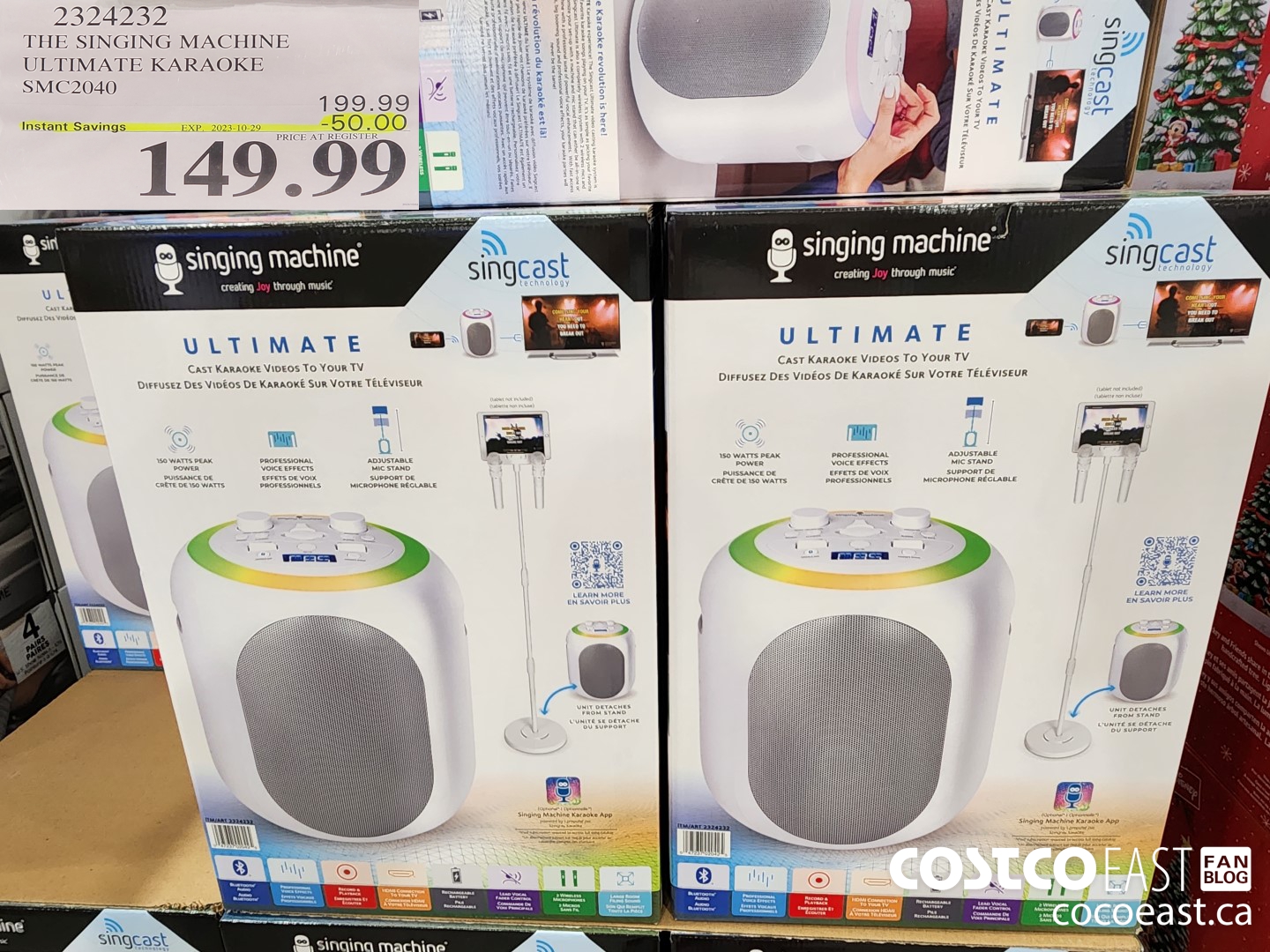 2324232 THE SINGING MACHINE ULTIMATE KARAOKE SMC2040 ($50.00 INSTANT SAVINGS EXPIRES ON 2023-10-29) $149.99