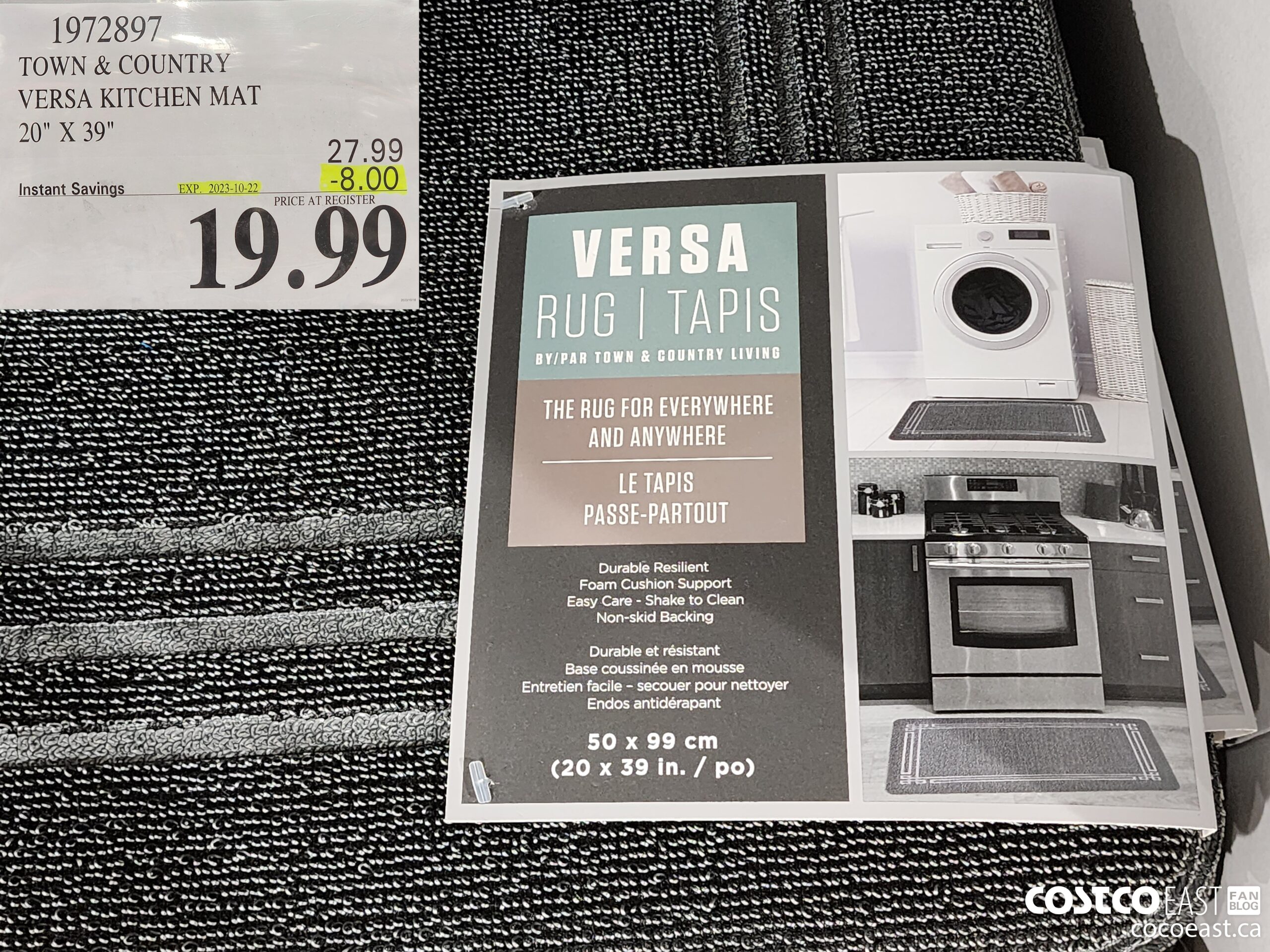 1972897 TOWN & COUNTRY VERSA KITCHEN MAT 20